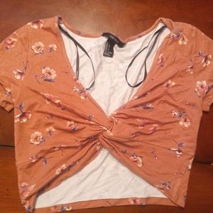 Forever 21 floral Crop Top